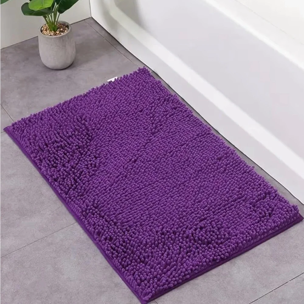10'' Locker Rug Purple School Cute Locker Decor with Anti-Slip Backing Chenille